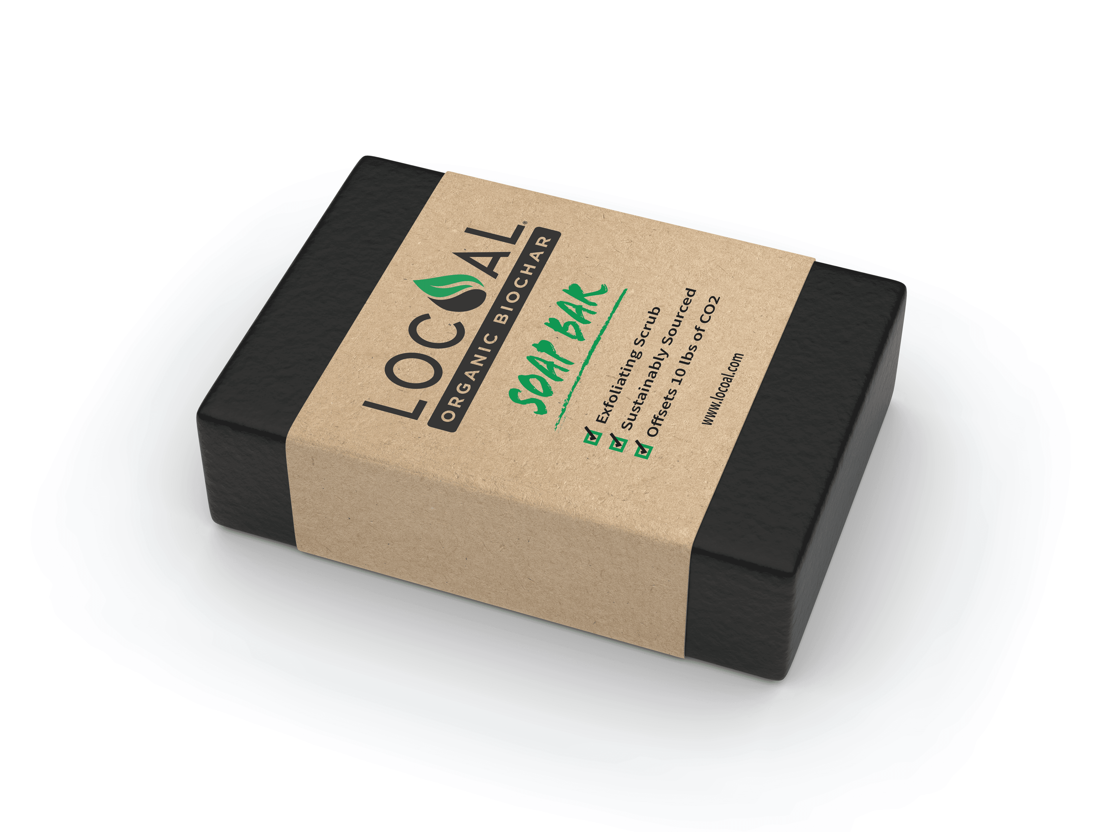 Biochar soap product label