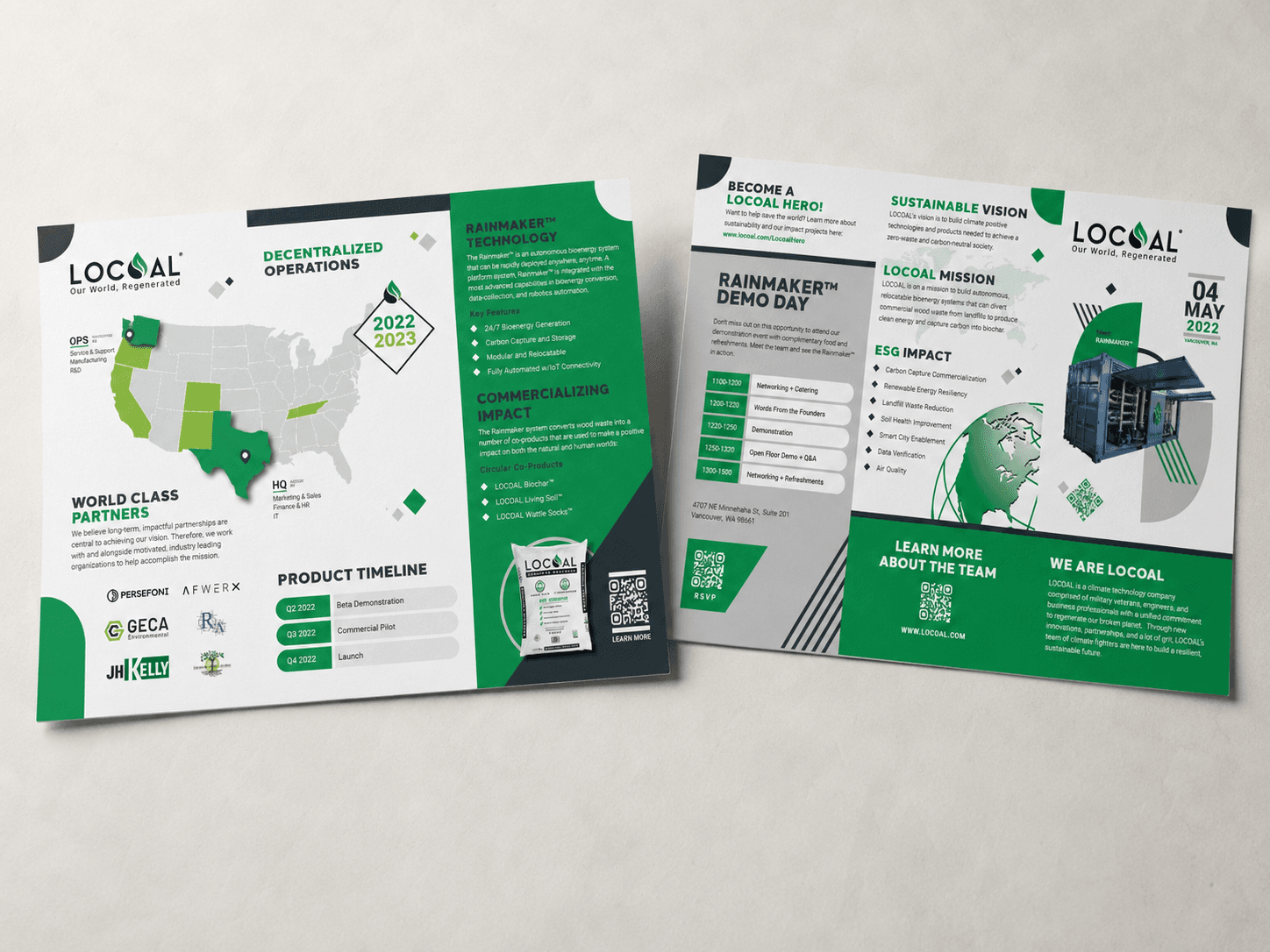 Demo day flyer mockup